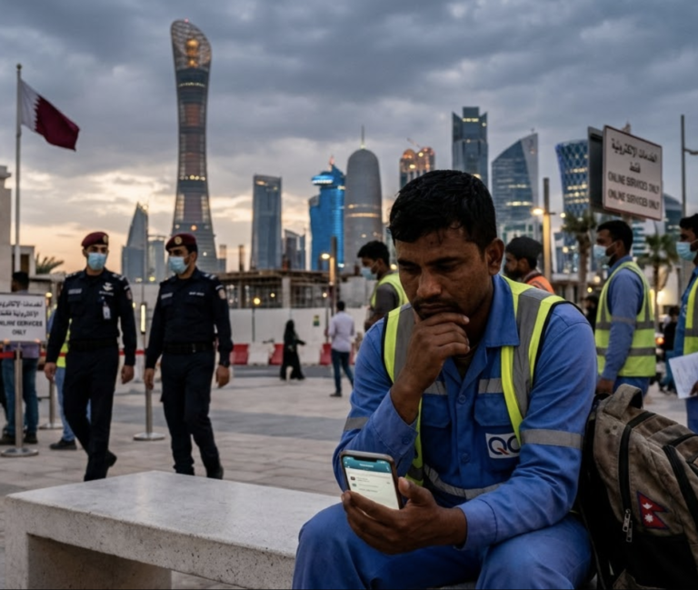 qatar visa check to nepal